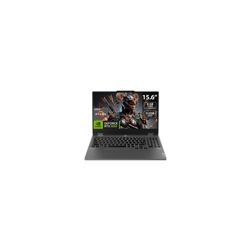 Laptop Lenovo LOQ 9na Gen:
Procesador AMD Ryzen 5 7235HS (hasta 4.2 GHz),
Memoria de 8GB DDR5,
SSD de 512GB,
Pantalla de 15.6" L