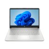 Laptop HP Consumo 14-dq0532la:
Procesador Intel Celeron N4120 (Hasta 2.6 GHz),
Memoria de 4GB DDR4,
SSD de 128GB,
Pantalla de 14