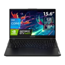 Laptop Gamer Lenovo Legion 5:
Procesador Intel Core i5 10300H (hasta 4.5 GHz),
Memoria de 8GB DDR4,
SSD de 128GB,
Disco Duro de 