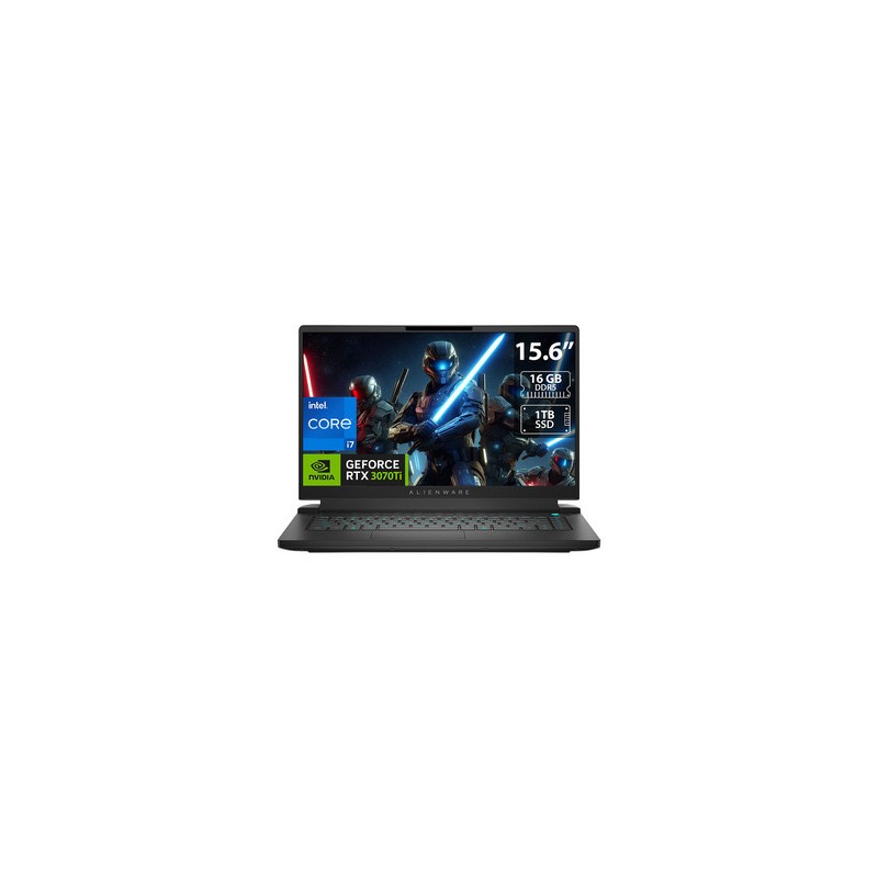 Laptop Gamer Alienware M15 R17:
Procesador Intel Core i7 12700H (hasta 4.7 GHz),
Memoria de 16GB DDR5,
SSD de 1TB,
Pantalla de 1
