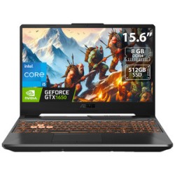 Laptop ASUS TUF Gaming F15:
Video GeForce GTX 1650,
Procesador Intel Core i5 10300H (hasta 4.50 GHz),
Memoria de 8GB DDR4,
SSD d