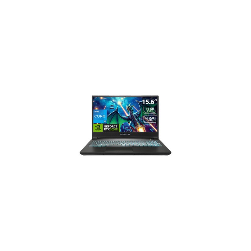Laptop Gamer Gigabyte G5 MD:
Procesador Intel Core i5 11400H (Hasta 4.5 GHz),
Memoria de 16GB DDR4,
SSD de 512GB,
Pantalla de 15