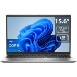 Laptop DELL Inspiron 3520: 
Procesador Intel Core i7 1255U (hasta 4.7 GHz), 
Memoria de 32GB DDR4, 
SSD de 2TB, 
Pantalla de 15.
