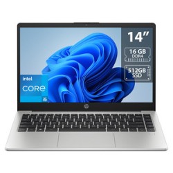 Laptop HP 240 G10:
Procesador Intel Core i5 1335U (hasta 4.6 GHz),
Memoria de 16GB DDR4,
SSD de 512GB,
Pantalla de 14" LED,
Vide
