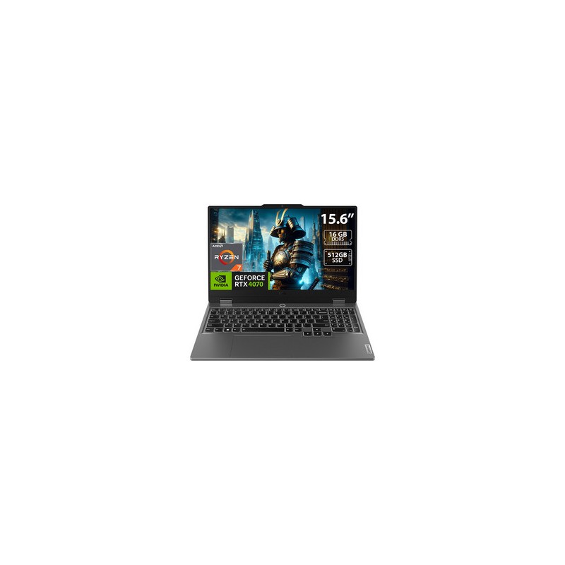 Laptop Gamer Lenovo LOQ 15ARP9: 
Procesador AMD Ryzen 7 7435HS (hasta 4.5 GHz), 
Memoria de 16GB DDR5, 
SSD de 512GB, 
Pantalla 