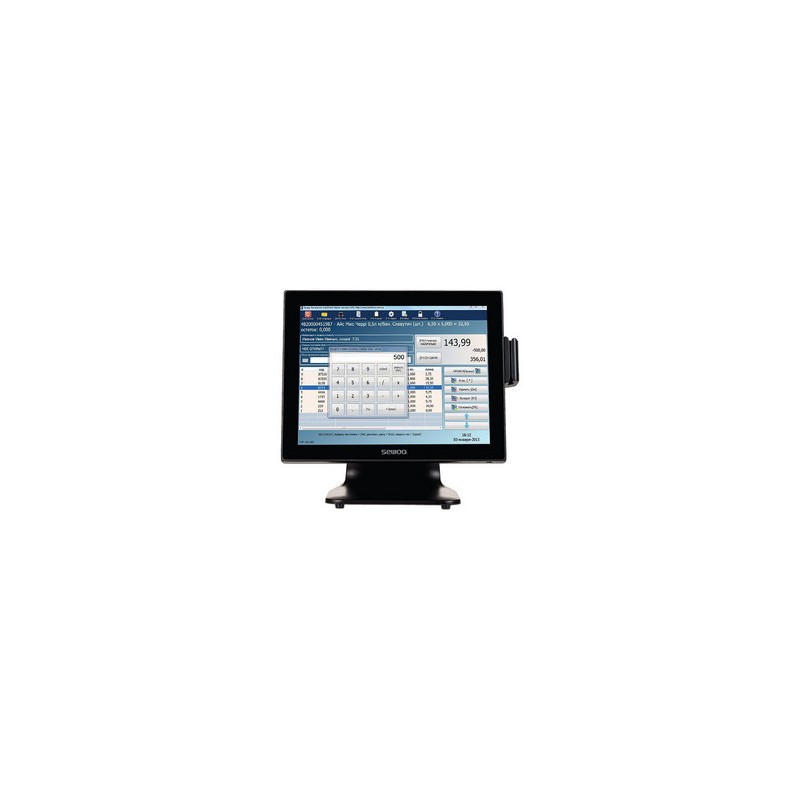 Terminal Punto de Venta SEWOO NBP150,
Procesador Intel Celeron J6412 (hasta 2 GHz),
SSD de 128GB,
Pantalla de 15" LED Multi Touc