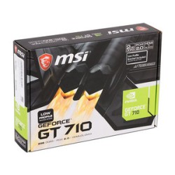 Tarjeta de Video NVIDIA GeForce GT 710 MSI, 2GB GDDR3, 1xHDMI, 1xDVI, 1xVGA, PCI Express x8 2.0.