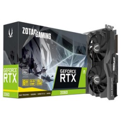 Tarjeta de Video NVIDIA GeForce RTX 2060 ZOTAC GAMING Black, 6GB GDDR6, 1xHDMI, 3xDisplayPort, PCI Express 3.0