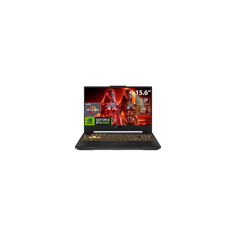 Laptop Gamer ASUS TUF Gaming A15: 
Procesador AMD Ryzen 7 7735HS (hasta 4.75 GHz), 
Memoria de 16GB DDR5, 
SSD de 1TB, 
Pantalla