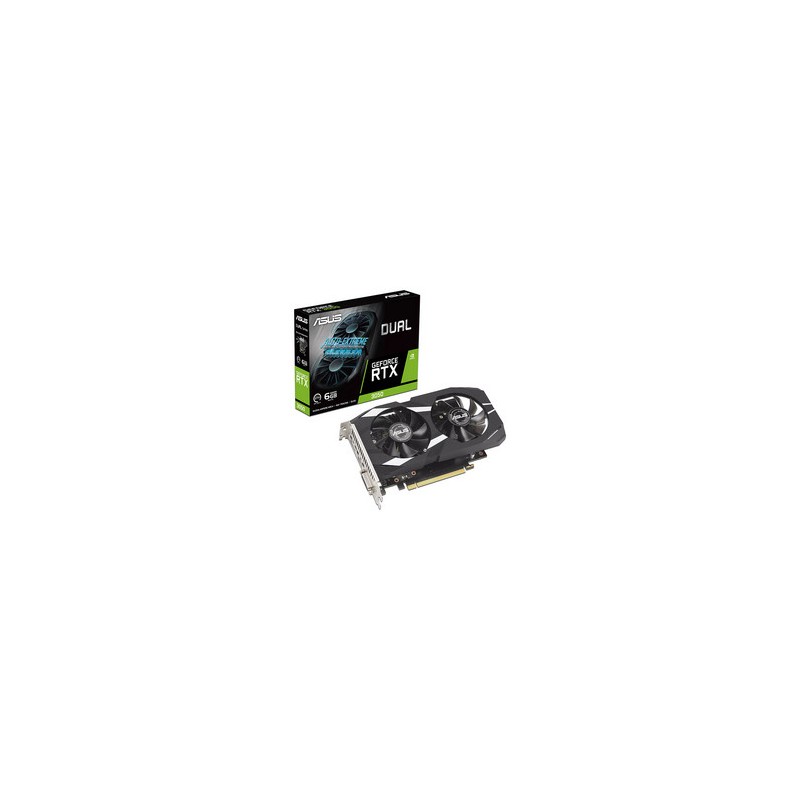 Tarjeta de Video NVIDIA GeForce RTX 3050 ASUS DUAL, 6GB GDDR6, 1xHDMI 2.1, 1xDisplayPort 1.4a, 1xDVI-D, PCI Express 4.0.