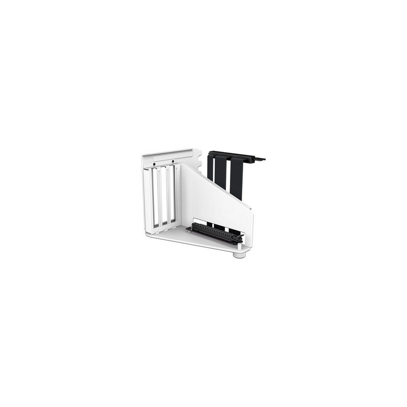 Kit de Montaje Vertical para la Gráfica NZXT H7 Serie, Soporte de Gráfica y Cable Riser PCIe 4.0, Blanco Mate.