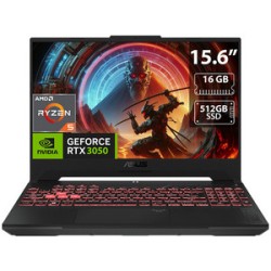 Laptop ASUS TUF GAMING A15:
Procesador AMD Ryzen 5 7535HS (hasta 4.5 GHz),
Memoria de 16GB SSD de 512GB,
Pantalla de 15.6" LED,

