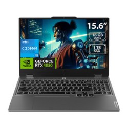 Laptop Gamer Lenovo LOQ 15IAX9: 
Procesador Intel Core i5 12450HX (hasta 4.4 GHz), 
Memoria de 16GB DDR5, 
SSD de 1TB, 
Pantalla