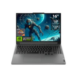 Laptop Gamer Lenovo Legion Slim 5 16ARP9:
Procesador AMD Ryzen 7 7435HS (hasta 4.5 GHz),
Memoria de 16GB DDR5,
SSD de 512GB,
Pan